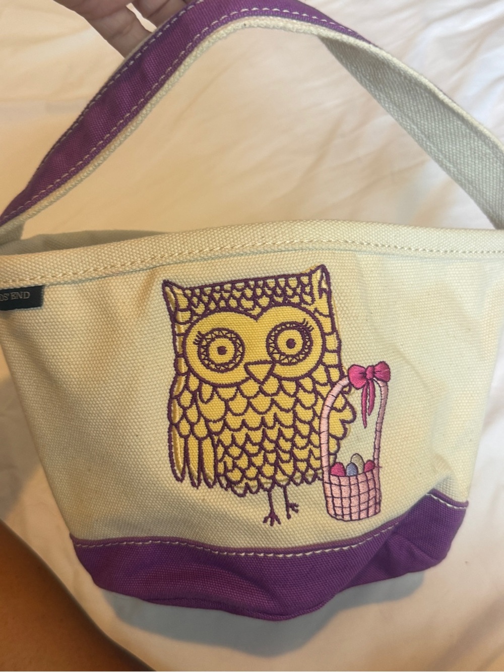 Lands End Kids’ Easter Canvas Basket/Tote